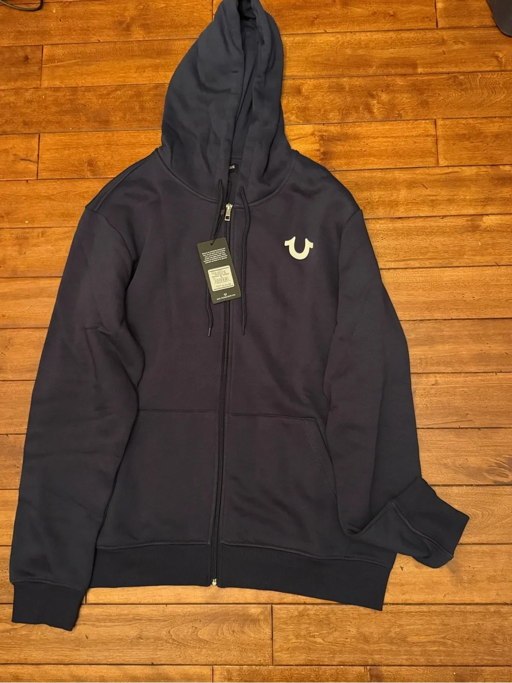 True Religion Men's Zip-Up Hoodie Size XL